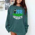 Kids 2018 Kindergarten Graduation Comfort Colors Sweatshirt Blue Spruce