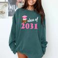 Kids Class Of 2031 Back To School Graduation T-Shirt Comfort Colors Sweatshirt Blue Spruce