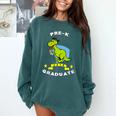 Kids Dinosaur Pre-K Graduation TShirt Kids Preschool Graduation Comfort Colors Sweatshirt Blue Spruce