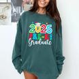 Kids Pre-K Graduate 2025 Preschool Graduation Class Of 2025 Kids Comfort Colors Sweatshirt Blue Spruce