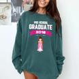 Kids Princess Girl Preschool Graduate 2018 Graduation Pre-K Comfort Colors Sweatshirt Blue Spruce