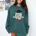Kindergarten 2018 NAILED IT Graduation Graduate Comfort Colors Sweatshirt Blue Spruce