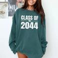 Kindergarten Class Of 2044 Grow With Me Kinder Graduation Comfort Colors Sweatshirt Blue Spruce
