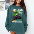 Kindergarten Graduate 2025 Kindergarten Graduation Dino Trex Comfort Colors Sweatshirt Blue Spruce