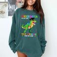 Kindergarten Graduation 1st Here We Come Class 2023 Dinosaur Comfort Colors Sweatshirt Blue Spruce