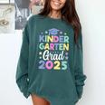 Kindergarten Graduation Kindergarten Grad Kid Girl Boy 2025 Comfort Colors Sweatshirt Blue Spruce