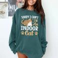 Kitty Pet Lover Introvert Person Cats Show Family Member Comfort Colors Sweatshirt Blue Spruce