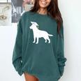 Labrador Retriever Graduation Dog Graduate For Men Women Kids Comfort Colors Sweatshirt Blue Spruce