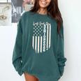 Last First Day Senior 2026 USA Flag Graduation Class Of 2026 Comfort Colors Sweatshirt Blue Spruce