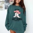 This Is My Last Rodeo Senior 2026 Cowgirl Graduation Comfort Colors Sweatshirt Blue Spruce
