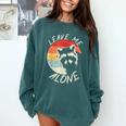 Leave Me Alone Raccoon Lover Introvert Antisocial Shy INTP Comfort Colors Sweatshirt Blue Spruce Leave Me Alone Raccoon Lover Introvert Antisocial Shy INTP Comfort Colors Sweatshirt Blue Spruce