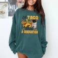 Let's Taco Bout A Graduation Graduation Party Comfort Colors Sweatshirt Blue Spruce