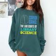 Librarian Library Science Major Masters Degree Graduation Comfort Colors Sweatshirt Blue Spruce