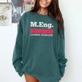 Master Of Engineering Engineer Master Graduation Comfort Colors Sweatshirt Blue Spruce