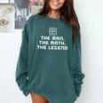 Math Teacher Shirts The Legend Graduation Retirement Comfort Colors Sweatshirt Blue Spruce