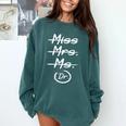 Miss Mrs Ms Dr PhD Graduation Doctorate Graduation Comfort Colors Sweatshirt Blue Spruce
