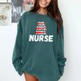 MsMrs Miss NURSE Nursing Graduation Comfort Colors Sweatshirt Blue Spruce