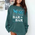 Music Major Student Pun Graduation Comfort Colors Sweatshirt Blue Spruce