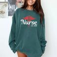 New Nurse 2018 Nurse Nursing School Graduation Shirt Comfort Colors Sweatshirt Blue Spruce