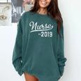 New RN Nurse Graduation 2019 Comfort Colors Sweatshirt Blue Spruce