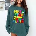 Next Stop Kindergarten Preschool Graduation 2023 Boys Girls Comfort Colors Sweatshirt Blue Spruce