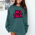 No Small Talk Zone – Introvert Quote Comfort Colors Sweatshirt Blue Spruce No Small Talk Zone – Introvert Quote Comfort Colors Sweatshirt Blue Spruce
