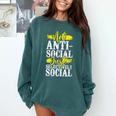 Not Anti Social Just Selectively Social Introvert Comfort Colors Sweatshirt Blue Spruce Not Anti Social Just Selectively Social Introvert Comfort Colors Sweatshirt Blue Spruce