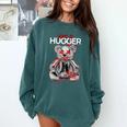 Not A Hugger Teddy Bear Antisocial Introvert Comfort Colors Sweatshirt Blue Spruce Not A Hugger Teddy Bear Antisocial Introvert Comfort Colors Sweatshirt Blue Spruce
