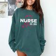 Nurse Graduate Graduation 2018 Nursing School Shirt Comfort Colors Sweatshirt Blue Spruce