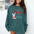 Nurse LPN RN CNA Easter Graduation Nursing 2021 Comfort Colors Sweatshirt Blue Spruce