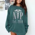 Nurse Practitioner Graduation Caduceus NP Degree 2019 Comfort Colors Sweatshirt Blue Spruce