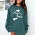 Nursing Graduate Grad 2019 Nurses Graduation Comfort Colors Sweatshirt Blue Spruce