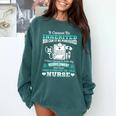 Nursing School Graduation Inherited RN LPN Nurse Grad 2021 Comfort Colors Sweatshirt Blue Spruce