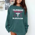 Nursing School Graduation Shirt Comfort Colors Sweatshirt Blue Spruce