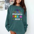 I Officially Graduated Pre-k Graduation Pre k Class 2023 Kid Comfort Colors Sweatshirt Blue Spruce