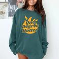 One Degree Hotter Graduation Ceremony Celebration Comfort Colors Sweatshirt Blue Spruce