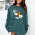 One Degree Hotter Graduation T Shirt For College Grads Comfort Colors Sweatshirt Blue Spruce