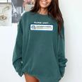 Overthinking In Progress Introvert Please Wait Comfort Colors Sweatshirt Blue Spruce