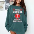 Paramedic School Graduation Shirt Survivor Comfort Colors Sweatshirt Blue Spruce