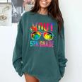 Peace Out 5th Grade Tie Dye Graduation Last Day Of School Comfort Colors Sweatshirt Blue Spruce