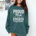Pharmacy Graduation Pharmacist Educated Drug Dealer Mom Comfort Colors Sweatshirt Blue Spruce