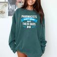 Pharmacy Graduation Pharmacist Pharmd Parent Grad Dad Brag Comfort Colors Sweatshirt Blue Spruce