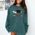PhD Graduation Celebration For Finished Phd Grad Men Women Comfort Colors Sweatshirt Blue Spruce