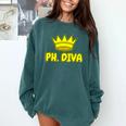 PhD Graduation Ph Diva t Shirt Phdiva Phd t Comfort Colors Sweatshirt Blue Spruce