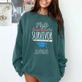 PhD Survivor 2018 Tshirt For PhD Graduates Graduation Gift Comfort Colors Sweatshirt Blue Spruce