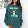 Pinguin Class 2018 Shirt Graduation Kids Graduate Comfort Colors Sweatshirt Blue Spruce