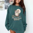 Please Chew Quieter Introvert Christmas Bird Lover Comfort Colors Sweatshirt Blue Spruce Please Chew Quieter Introvert Christmas Bird Lover Comfort Colors Sweatshirt Blue Spruce