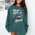 Please Chew Quieter Introvert Christmas Bird Watcher Comfort Colors Sweatshirt Blue Spruce Please Chew Quieter Introvert Christmas Bird Watcher Comfort Colors Sweatshirt Blue Spruce