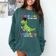 Pre k Graduation We Are Done Class 2023 Pre-k Dinosaur Boys Comfort Colors Sweatshirt Blue Spruce