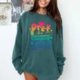 Pre-K Prek3 Prek4 Graduate Quarantine Preschool Graduation Comfort Colors Sweatshirt Blue Spruce